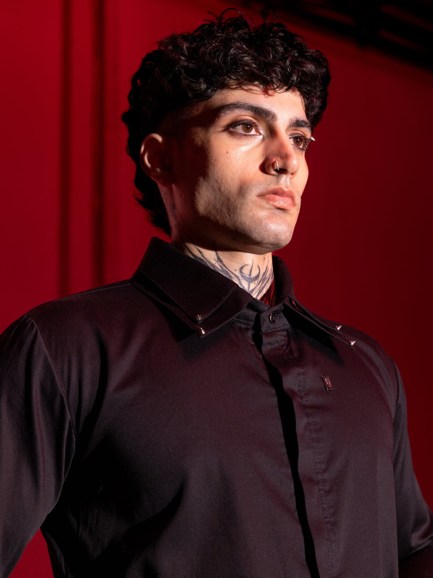 Cotton Sateen Shirt Male